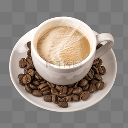 咖啡薄荷叶图片_咖啡咖啡豆芳香
