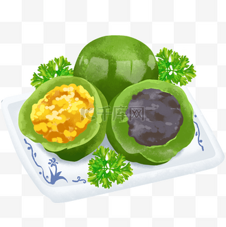 清明团子卡通图片_清明团子卡通素材-清明团子卡通图片大全-千库网