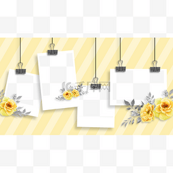 花卉相册黄色梦幻花朵相框