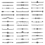 复古线条分隔符装饰优雅的复古花式线条分隔框边框为文本矢量抽象手绘设计书法分离套装复古线条分隔符装饰优雅的复古花式线条分隔框边框用于文本矢量