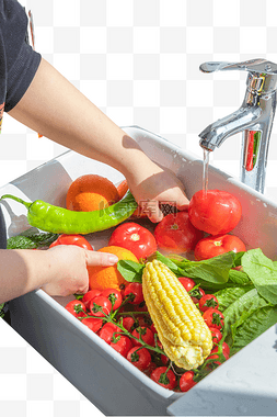水洗标符合图片_水洗蔬菜食材