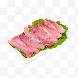 新鲜猪肉片图片_生鲜肉里脊肉片