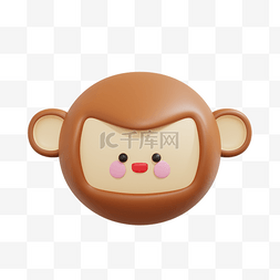 3DC4D立体可爱动物猴子