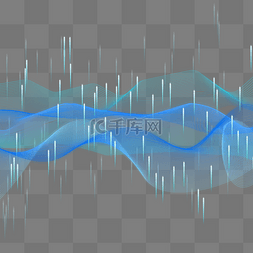 科技感波动数据图片_大数据传输科技线条