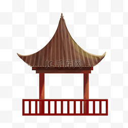 中国风古风建筑风景凉亭