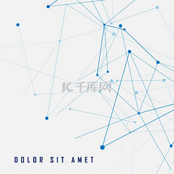 连接抽象图案与重叠线上的点。