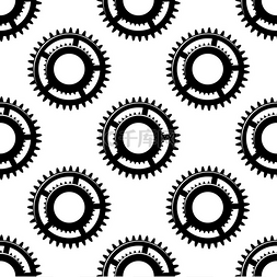 机械发条图片_用于工业设计的齿轮和小齿轮无缝