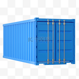 3D立体C4D集装箱码头运输贸易出口