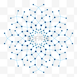 科技大数据点线圆点线条
