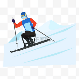 健步走运动员图片_冬季残奥会高山滑雪