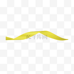 平行对称图片_丝绦布料黄彩带