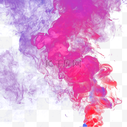 紫色烟雾图片_彩色纹理烟雾油漆颜料