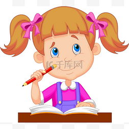 小幼儿园图片_卡通女孩读物