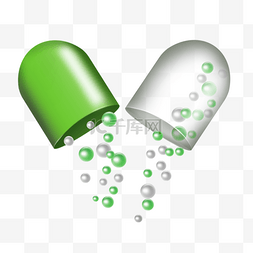 胶囊绿色分解保健药品