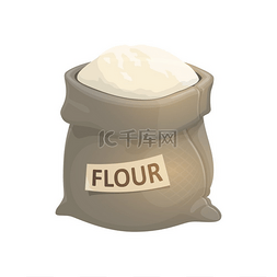 面包烘焙图片_整袋面粉分离烘焙粉。
