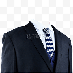 西装男士领带图片_黑西装有领带白衬衫摄影图
