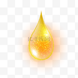 金色水滴素材图片_护肤美容金色液体营养液