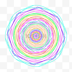 抽象螺旋图片_抽象彩虹螺旋圈