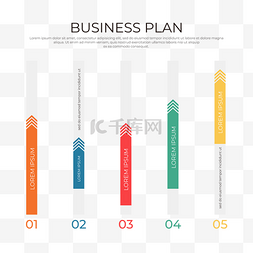 商业矢量图表图片_甘特图扁平商务风格商业项目彩色