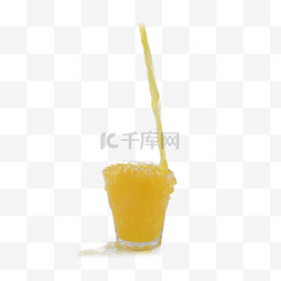 饮料果汁橙色多汁橙汁