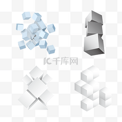 方块立方体图片_立体方块立方体几何