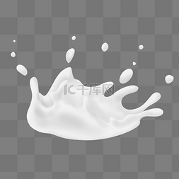 牛奶1冲泡图片_流动液体飞溅牛奶