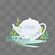 国风白色茶壶