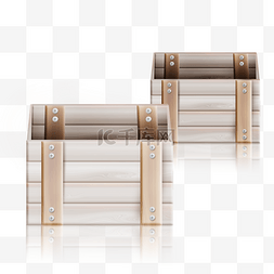 仿真立体木制箱子木箱