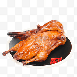 烧鸭鸭子肉食食物