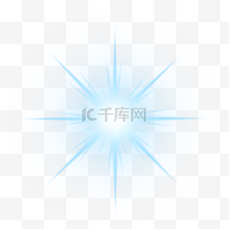 字型logo图片_星星米字型蓝色十字闪光