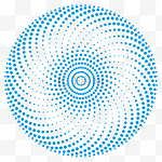 科技蓝圈点圆形底纹
