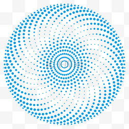 蓝点png图片_科技蓝圈点圆形底纹