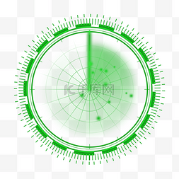 雷达抽象绿色光圈