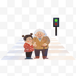做好事图片_学雷锋纪念日之扶老奶奶过马路