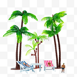 清凉夏日旅游图片_立夏夏天度假椰子树