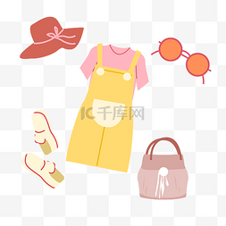 夏天背带裙服饰套图