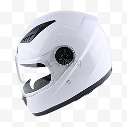 安全摩托车图片_头盔白色安全