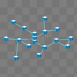 云计算链路图片_科技立体大数据区块链