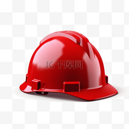 安全帽工具图片_五金工具-红色安全帽_04
