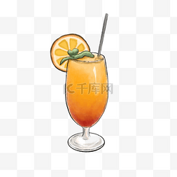 龙舌兰框图图片_橘子鸡尾酒