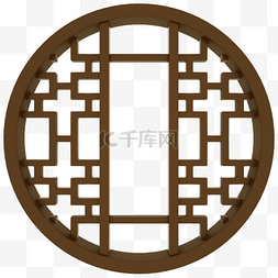 中国古风雕花门窗边框