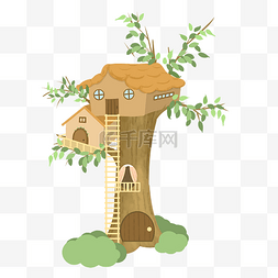 长梯树木树屋