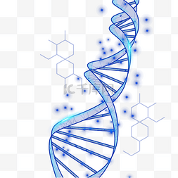 原子图片_螺旋dna抽象光效分子