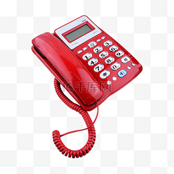 老式电话机图片_老式红色电话