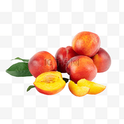 油桃素材图片_红色油桃桃子