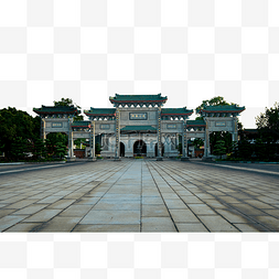 花都区图片_广州花都区圆玄道观古建筑牌坊