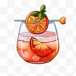 橙子饮料图片_橙子鸡尾酒