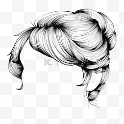 细致的线条女性发型