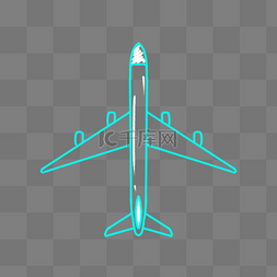 飞机科技感图片_蓝色科技感线条涂鸦飞机