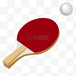 红色层次图片_质感层次木头红色乒乓球剪贴画